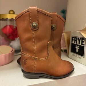 Frye Tan Leather Children's Boots NWT